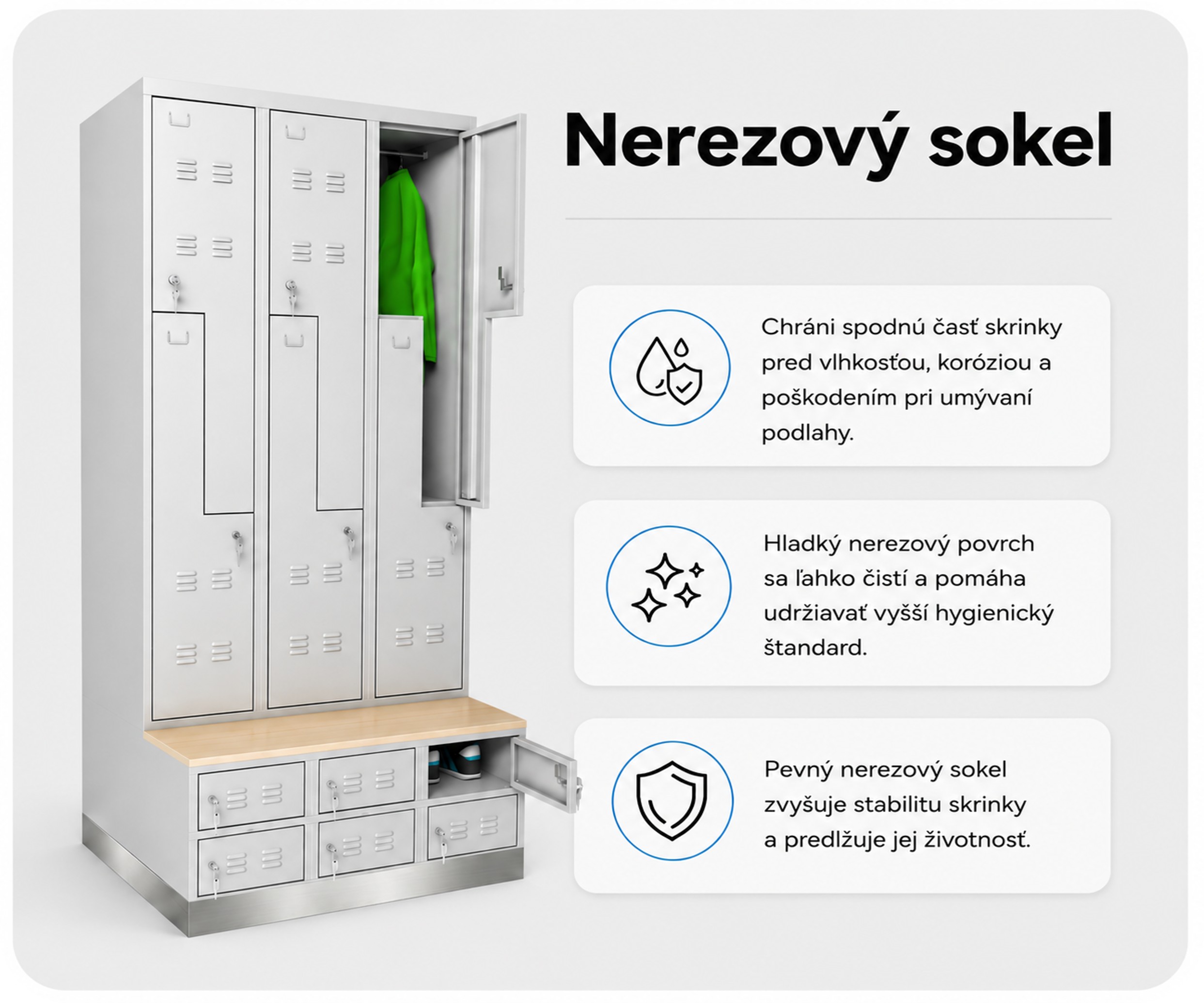 Výhody nerezového sokla7